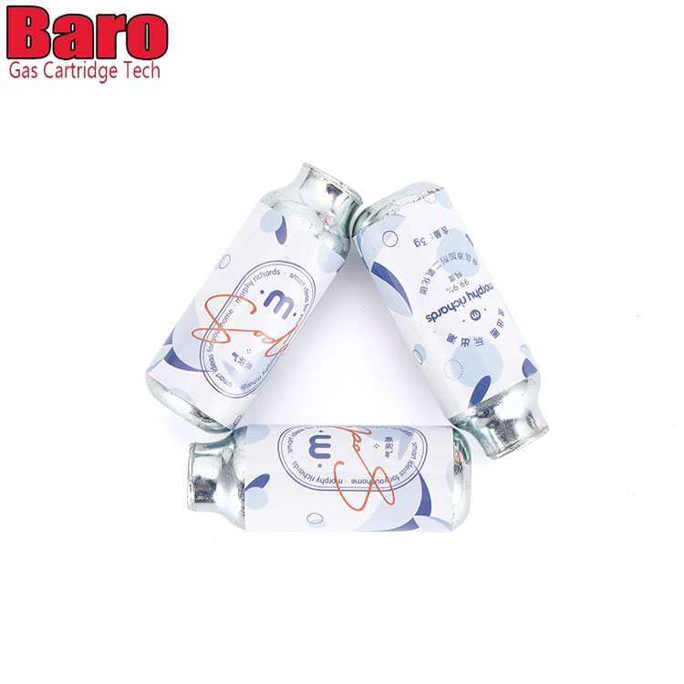 Seltzer জল জন্য খাদ্য গ্রেড CO2 কার্তুজ